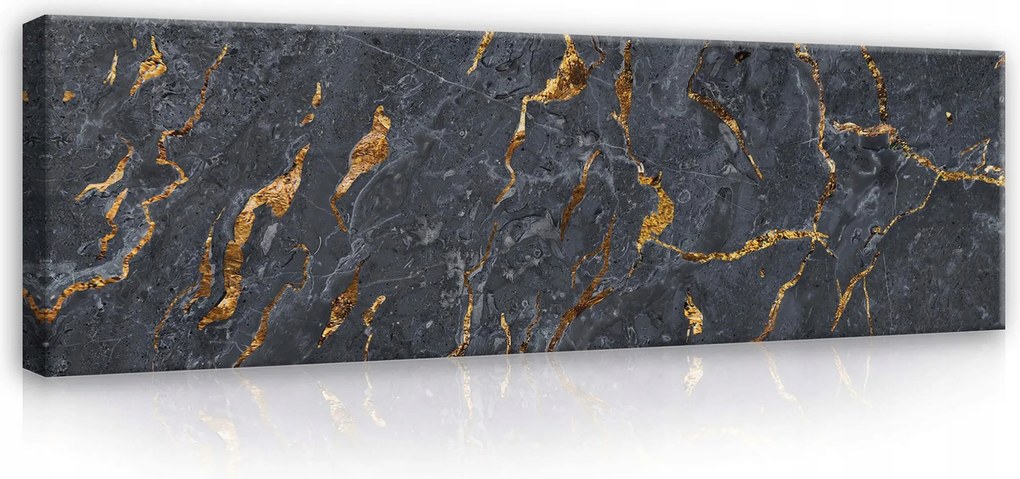 Vászonkép 145x45 Márvány arany textúra absztrakt luxus elegancia modern