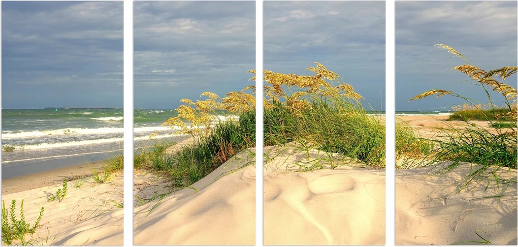 Faliképek a nappaliba Vászon dekoráció Tengerpart Dűnék Kilátás 80x160