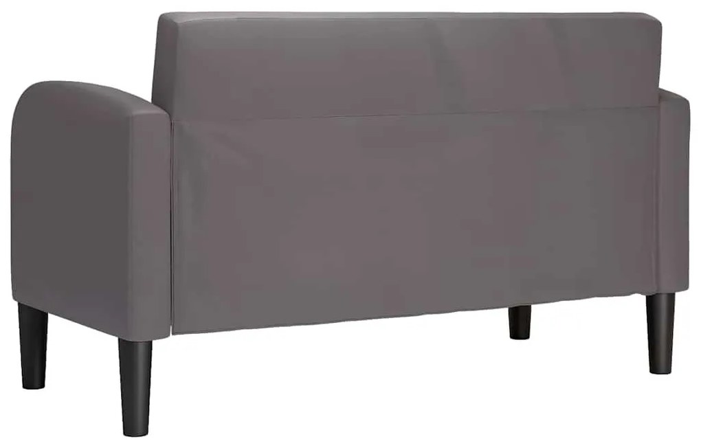szürke műbőr Loveseat kanapé 110 cm