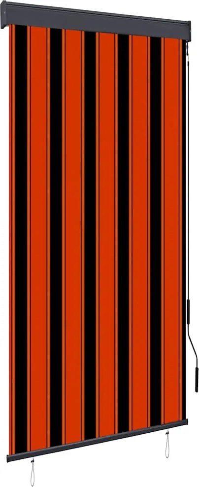 vidaXL narancssárga és barna kültéri roló 100 x 250 cm