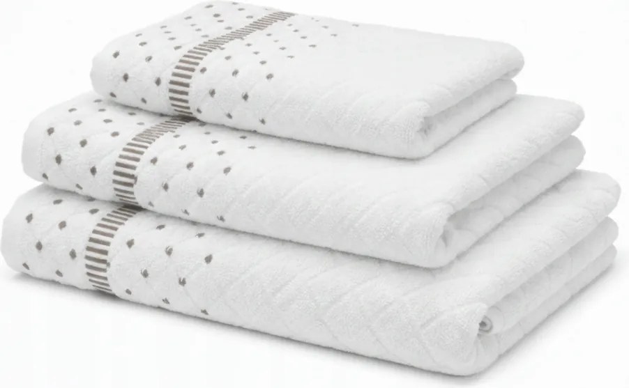 3 db-os pamut törölköző szett Premium Diamante 70x140, 50x90, 100x150