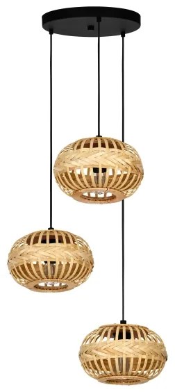 Eglo 43864 - Csillár zsinóron AMSFIELD 3xE27/40W/230V átm. 48 cm