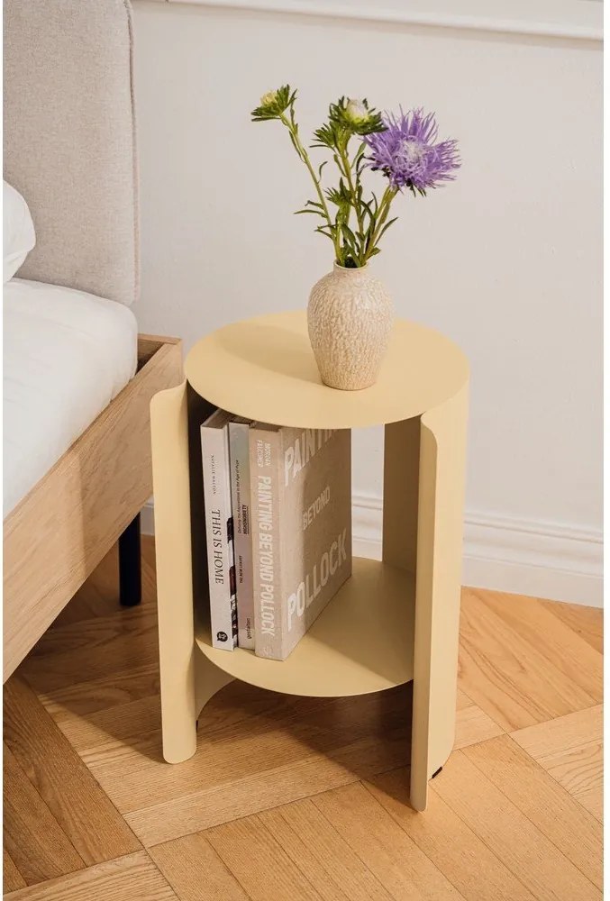 Acél kerek tárolóasztal ø 32 cm Wa – noo.ma