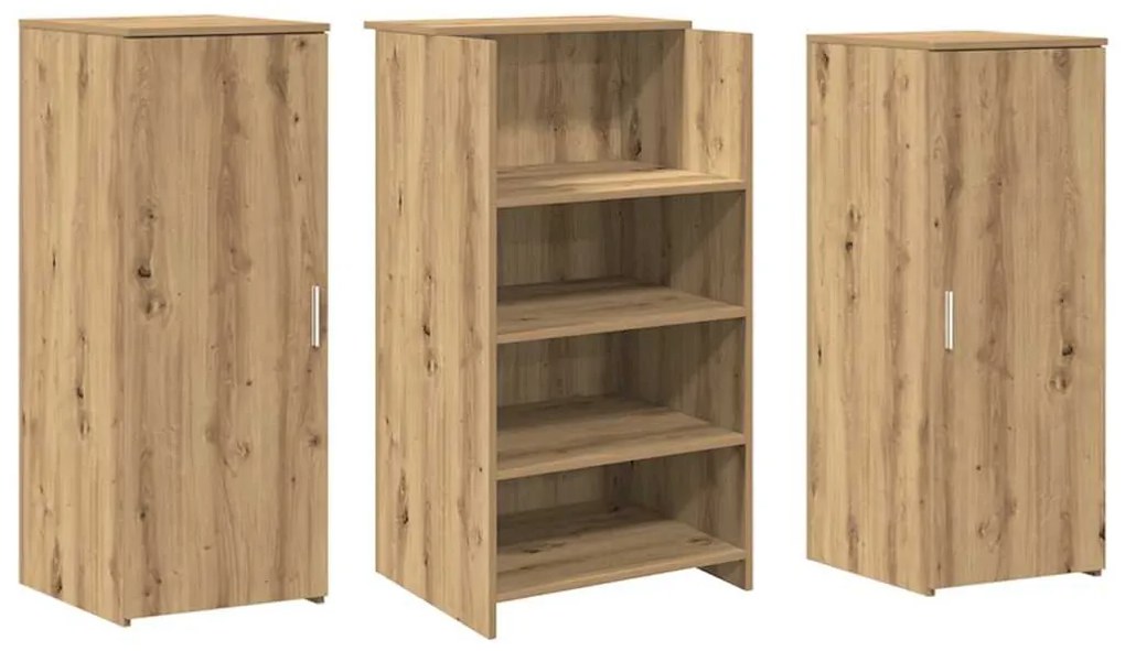 recepciós pult kézműves tölgy 135x50x103,5 cm szerelt fa