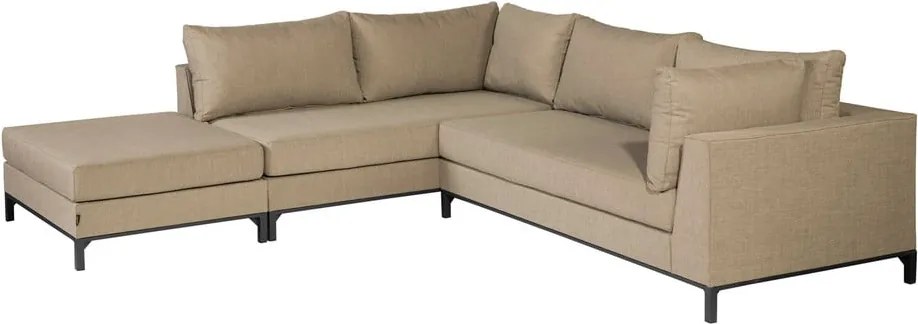 Sicilie bézs kerti kanapé, bal oldali - Exotan