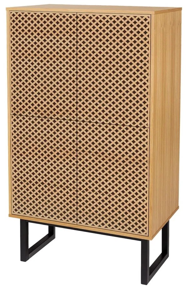 Camden Diamond komód tölgyfa dekorral - Woodman