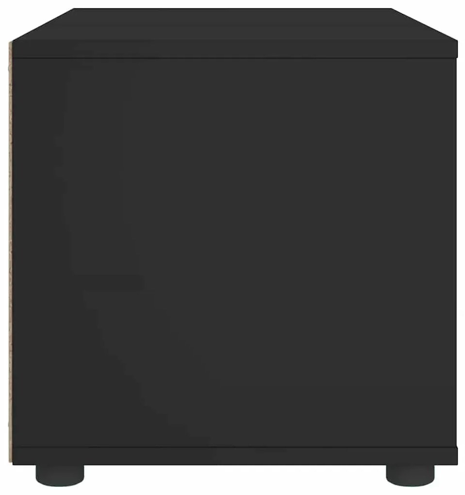 VISNES fekete szerelt fa TV-szekrény 100x40x38 cm