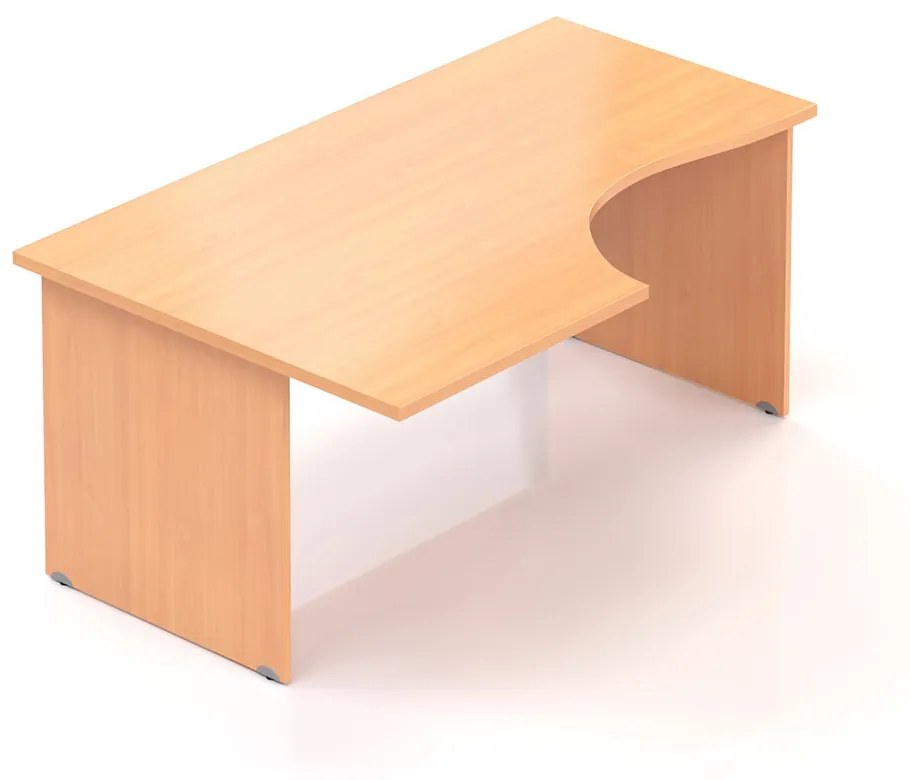 Visio ergonomikus asztal 160 x 100 cm, bal, bükkfa