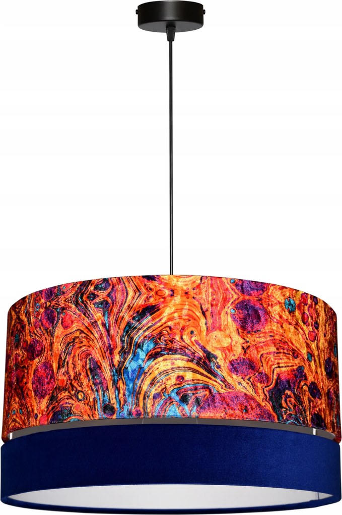 Mennyezeti Lámpa Túlnyúló Csillár Lámpabúra E27 40/22 cm Láva Panca Velúr