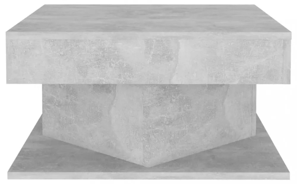betonszürke szerelt fa dohányzóasztal 57 x 57 x 30 cm