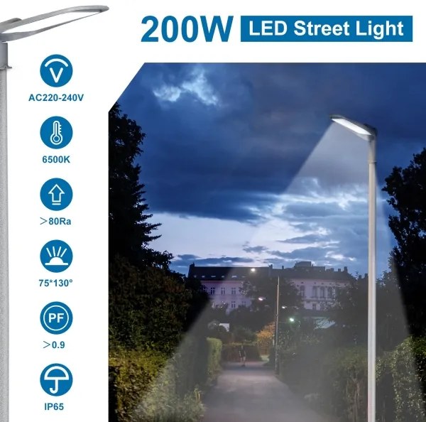 Aigostar - LED utcai lámpa SLIM LED/200W/230V 6500K IP65