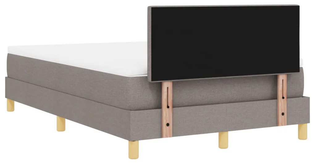 Box Spring Ágy Matraccal, Topszínű, 120x200 cm, Szövet