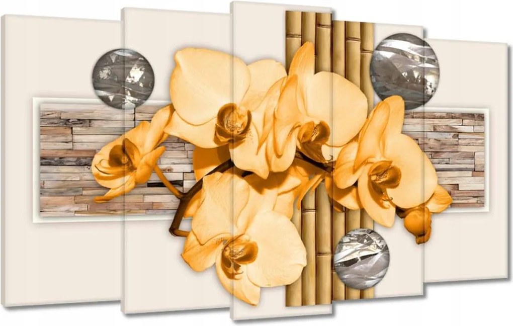 Vászonkép 100x60 Narancssárga orchidea