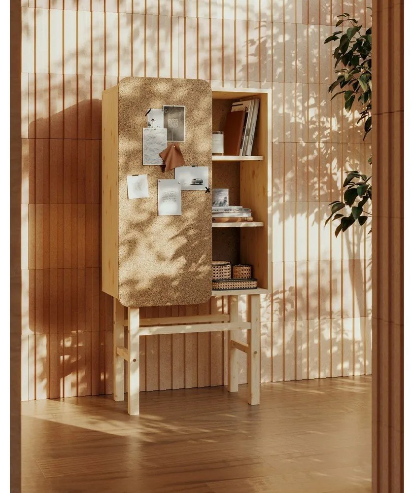 Slide borovi fenyő könyvespolc, 70 x 142 cm - Karup Design