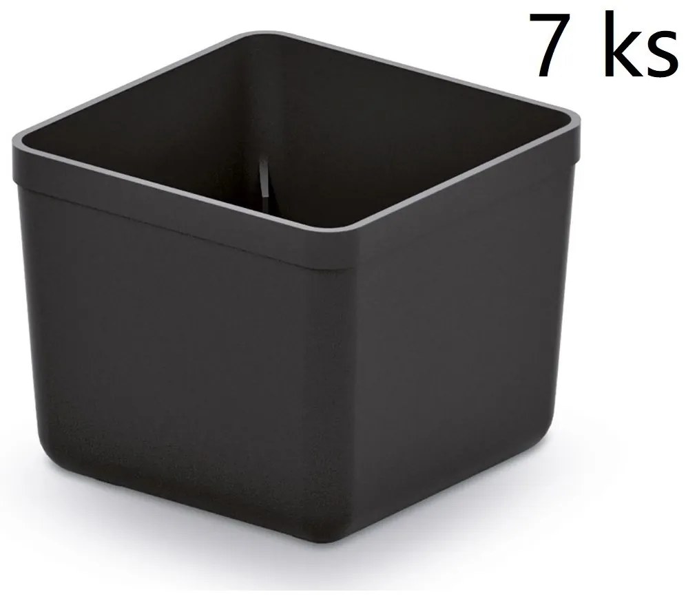 Kistenberg 7 darabos műanyag szerszámos doboz készlet UNITE BOX 55x55x165 fekete