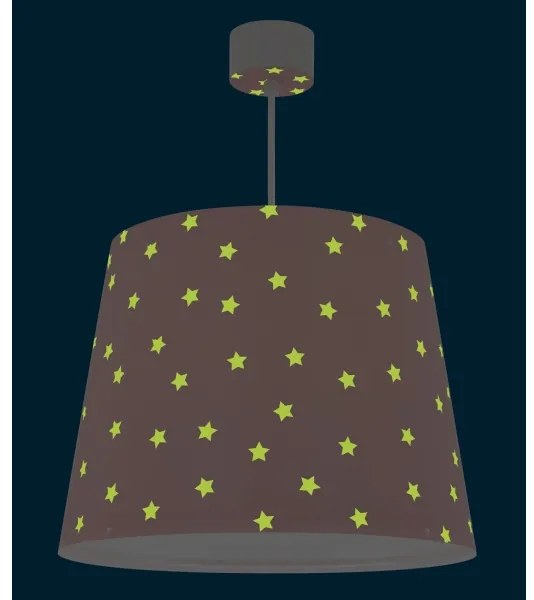 Dalber 82212S - Gyermekcsillár STAR LIGHT 1xE27/60W/230V rózsaszín