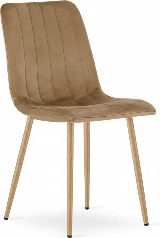 AKCIÓ Barna bársonyszék LAVA ALMOND BROWN II. osztály