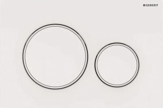 Geberit 115.882.11.1 - Sigma20 nyomólap 24,6x16,4 cm fehér