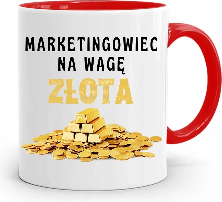 Marketingeseknek Marketing Bögre Piros Ajándék fényképes nyomtatással