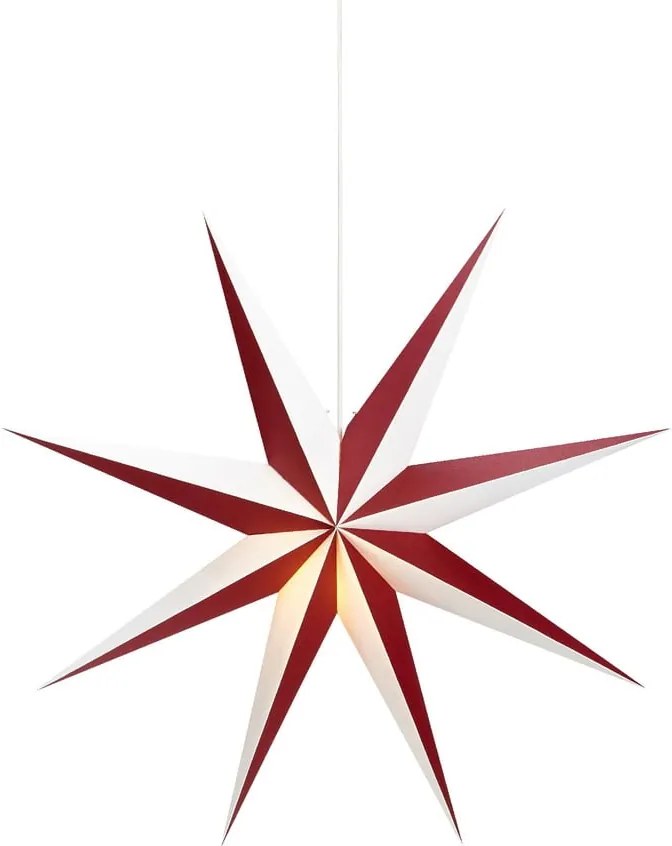 Saturnus piros-fehér függő dekorációs világítás, ø 75 cm - Markslöjd
