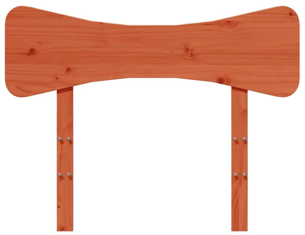 viaszbarna tömör fenyőfa fejtámla 75 cm