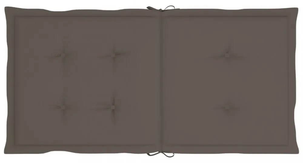 4 db tópszínű oxford szövet háttámlás székpárna 100x50x3 cm