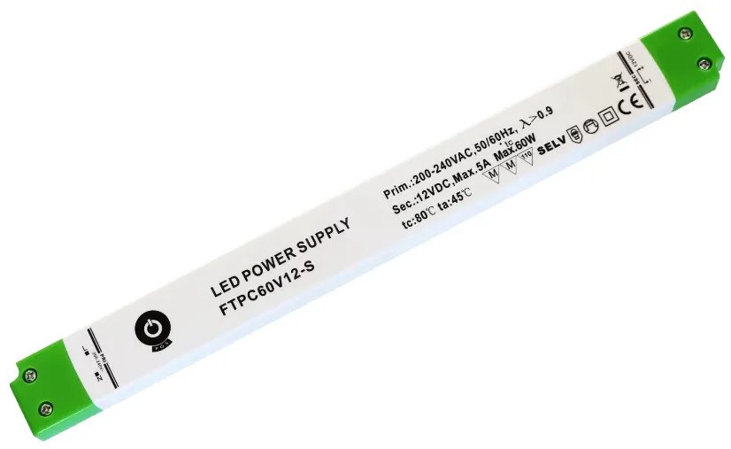 POS Led tápegység FTPC-60-12-S 60W 12V 5A slim