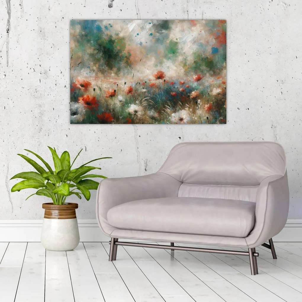 Kép – Pipacsmező absztrakciója (90x60 cm)