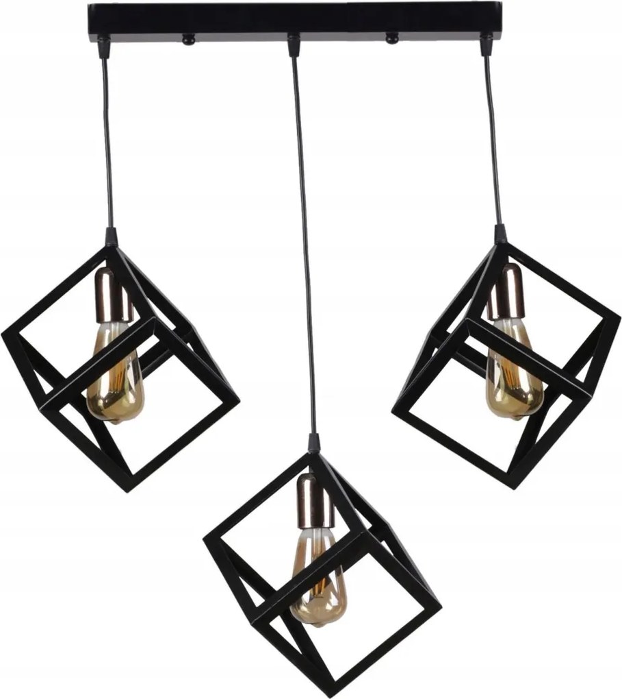 Kare III mennyezeti lámpa fekete