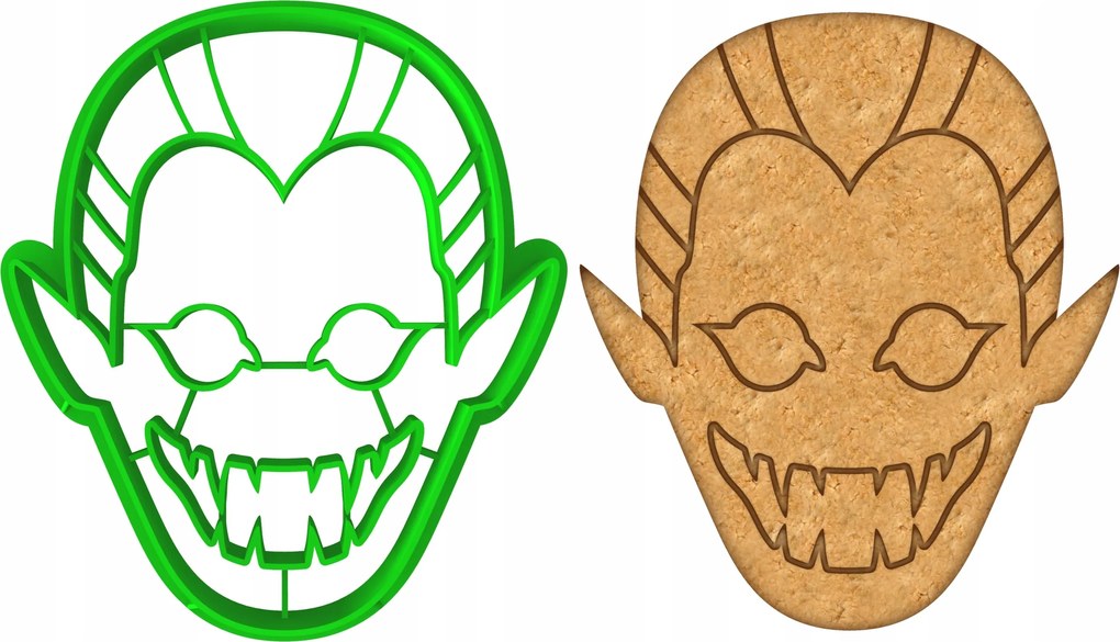 Forma Lyukasztó Sütemény- és Mézeskalácsvágó Halloween Drakula Vámpír