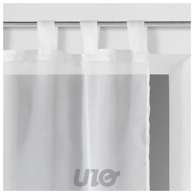 Fehér átlátszó függöny szett 2 db-os 60x120 cm Voiline – douceur d'intérieur