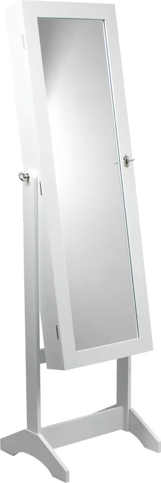 Ékszertartó szekrény tükörrel 41,5 x 36,5 x 147 cm