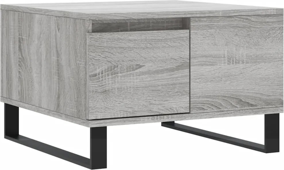 vidaXL szürke sonoma színű szerelt fa dohányzóasztal 55 x 55 x 36,5 cm