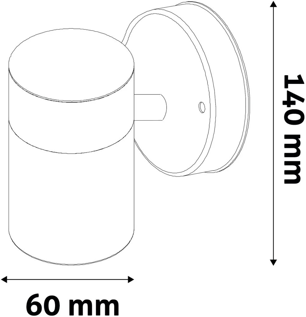 Avide kültéri fali lámpa Peka 1xGU10 IP44 Szatén Nikkel