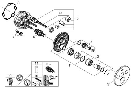 GROHE 29146000 - SMARTCONTROL csaptelep, fényes króm