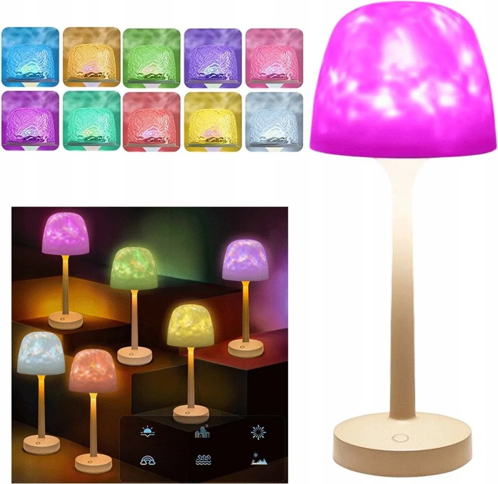 Led Lámpa 16 Színben, Érintőképernyős Vezérléssel Gyerekszobába