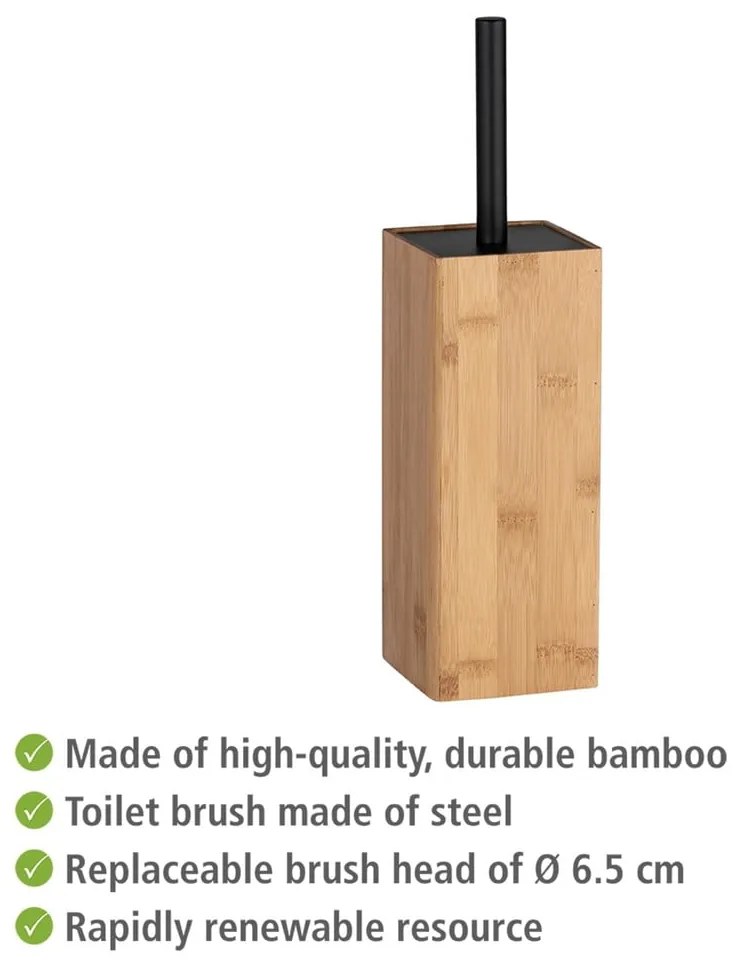 Padua bambusz WC-kefe tartó - Wenko