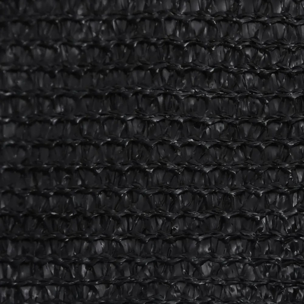 fekete HDPE napvitorla 160 g/m² 4 x 4 x 4 m