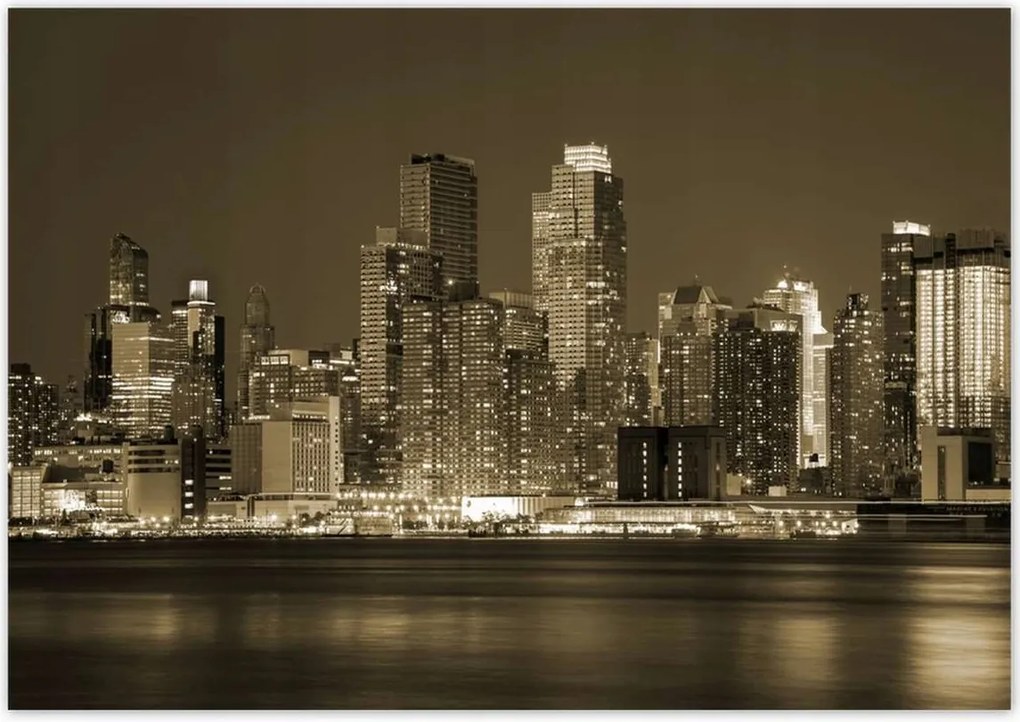 Poszterek 100x70 New York sephia
