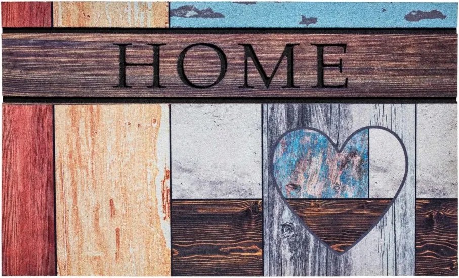 Lábtörlő gumi cipőhöz 75 x 45 cm Home Szív