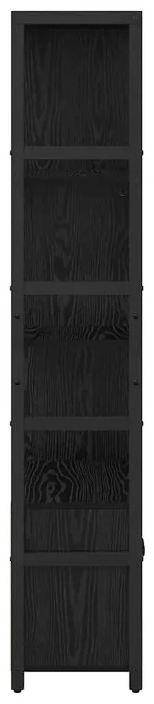 Könyvespolc Musta tammi 80 x 30 x 155.5 cm Faanyag