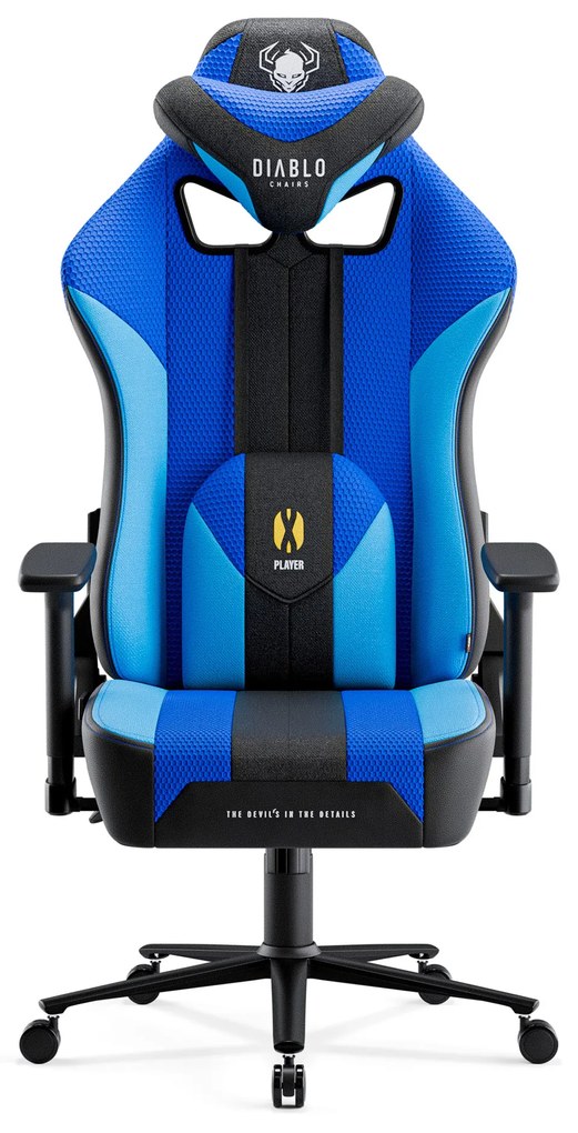 Diablo X-Player 2.0 szövet gamer szék Nagy méret:frost black/ fekete