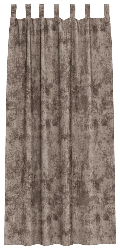 Velúr Függönyök 2 db Füllel Kávé 225x140 cm