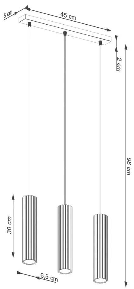 Aranyszínű függőlámpa Gleam – Sollux