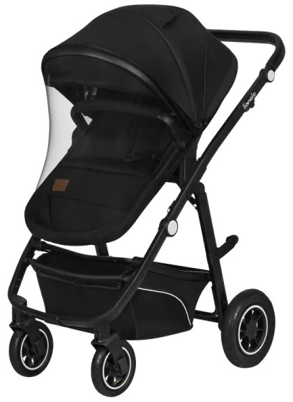 Lionelo - Kombinált babakocsi 3 az 1-ben BIANKA Fekete ónix