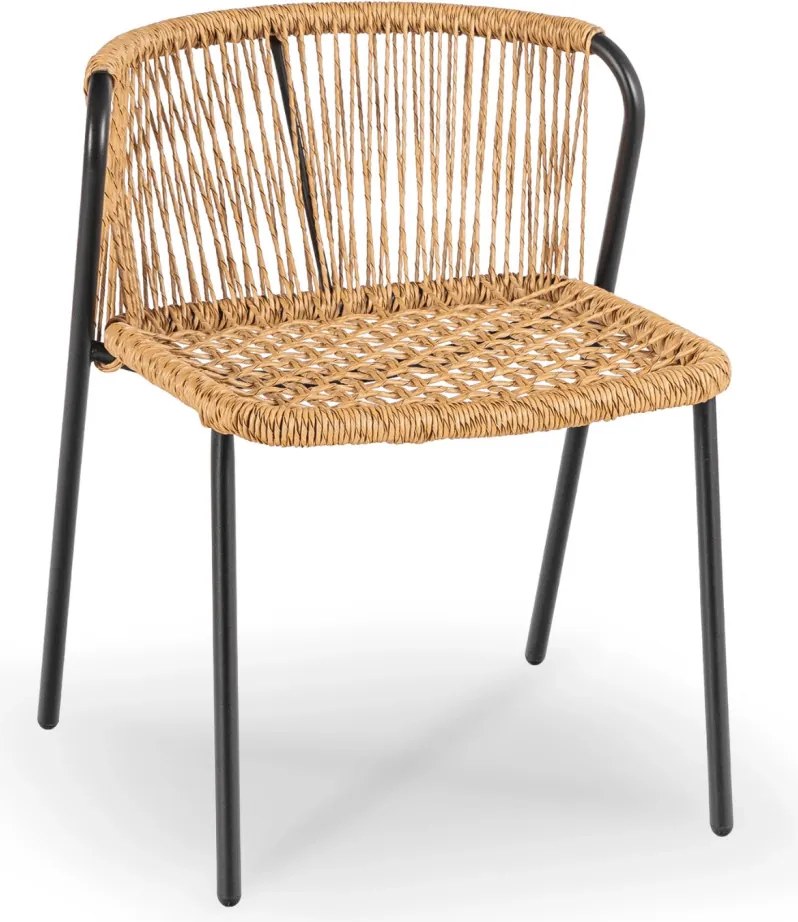 Kerti bútor szett barna/fekete színben – TRISTE