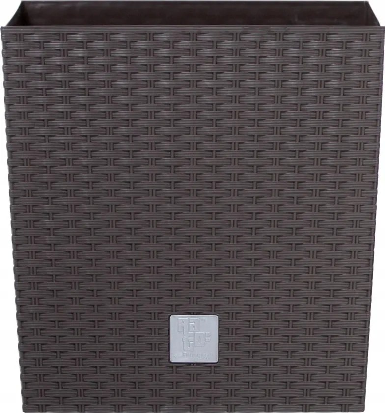 Virágcserép Rato Flat sötétbarna 26,5 cm