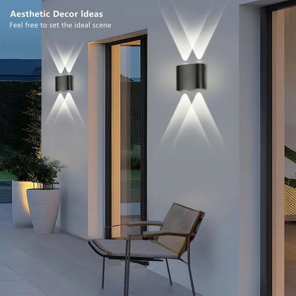 Brilagi - LED kültéri fali lámpatest FLAREBOX LED/4W/230V fekete IP65