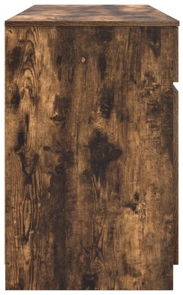Asztal Füstölt tölgy 140x49x76 cm Mérnöki fa