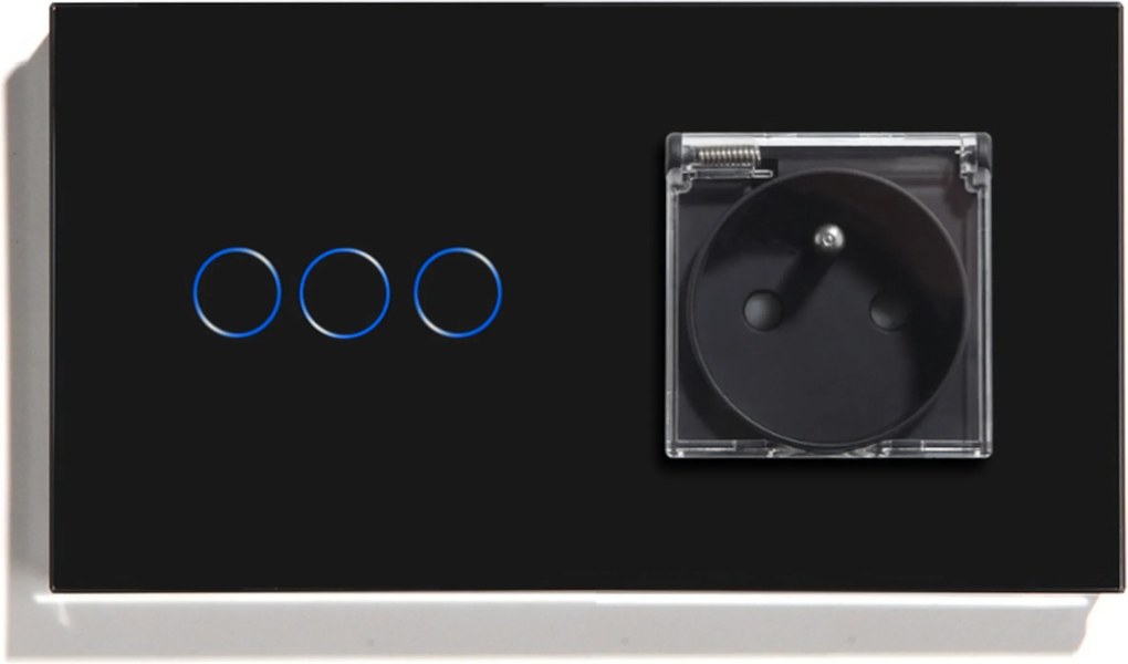 Érintőkapcsoló Tripla Üveg Hermetikus Aljzat Flip-flop Ip 44